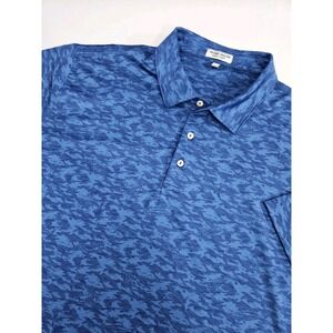 Peter Millar‎ Men's Summer Comfort Performance Ocean Fish AOP Golf Polo Shirt...
